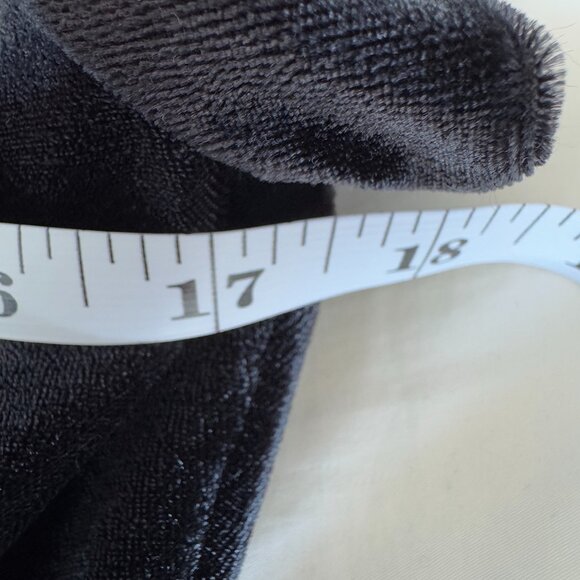 90s Vintage Black Velvet Maxi Dress - Picture 13 of 16